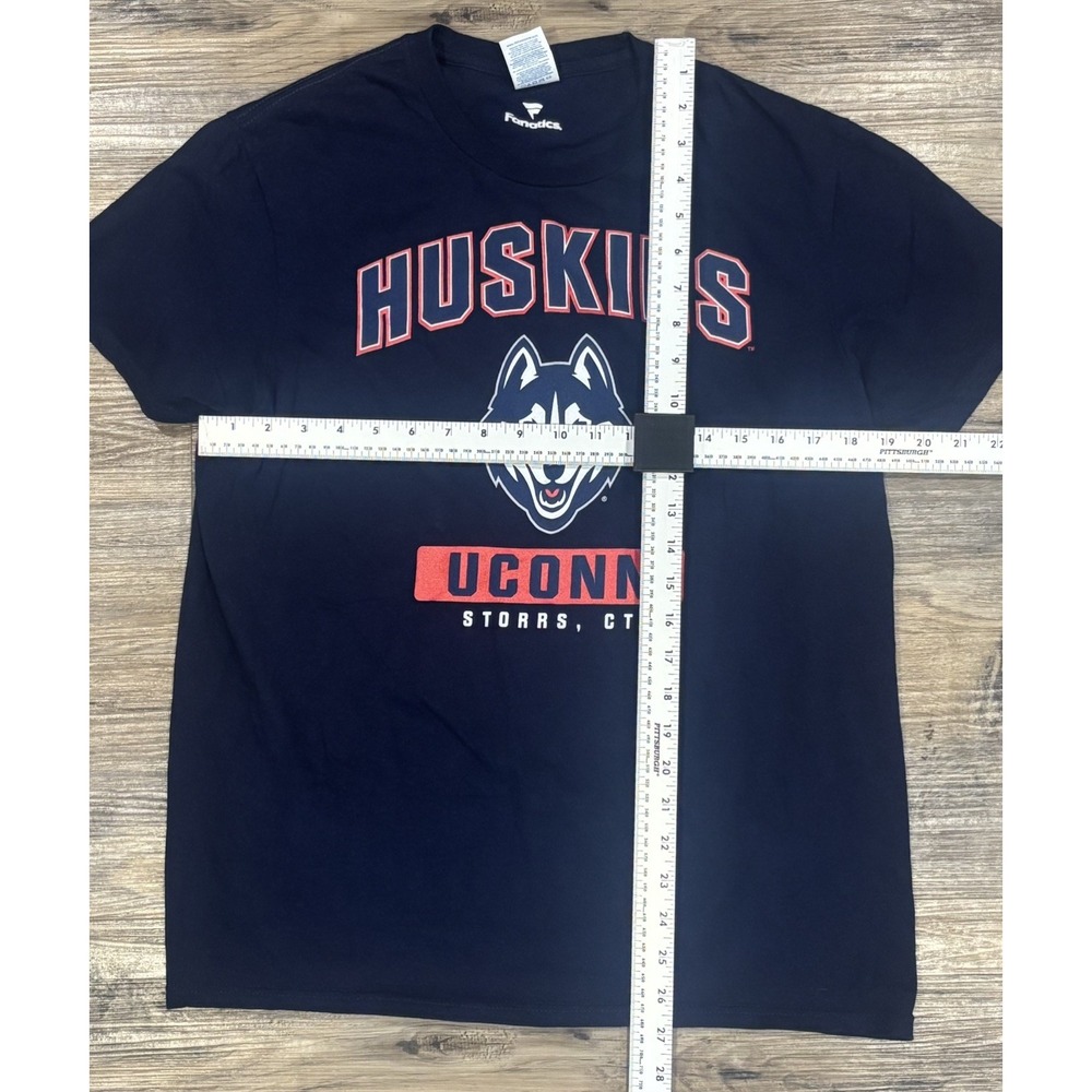 Fanatics UConn Huskies Shirt Unisex L Navy Blue Connecticut NCAA Basketball - Picture 5 of 6